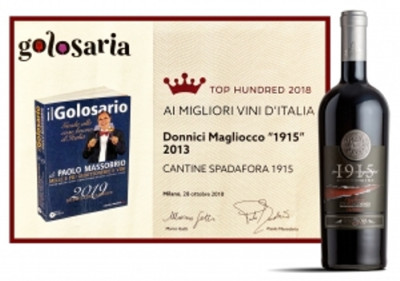 Top Hundred 2018 ai Migliori Vini d’Italia” al Donnici Magliocco 1915